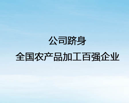 ��˾��������ũ��Ʒ�ӹ���ǿ��ҵ